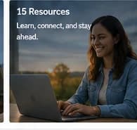 Rutas de ayuda, aprendizaje, comunidad, perspectivas, desarrolladores y recursos de la empresa.